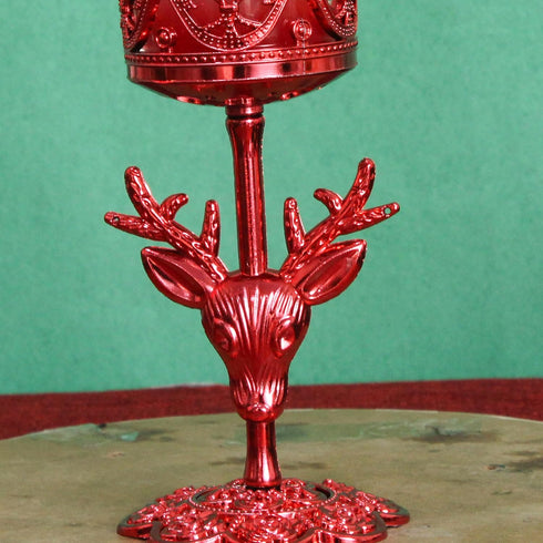 TIED RIBBONS Set of 4 Christmas Candle Holder