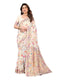 Vasthrlay Cream Kanjivaram Unstitched Saree