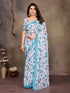 Vasthrlay Brown Unstitched Saree