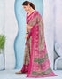 Vasthrlay Georgette Bandhani Unstitched Grey Saree