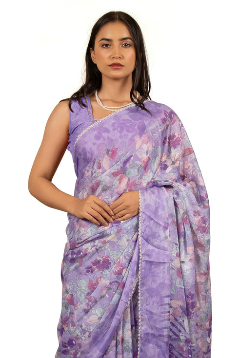Vasthrlay Fashion Chiffon Printed Ethnic Wear