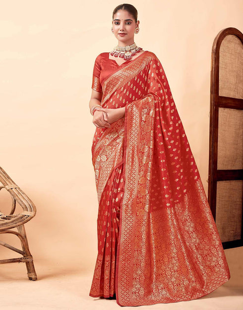 Vasthrlay Banarasi Unstitched Saree