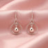 Zyrene 925 Sterling Silver Circle Drop Earrings for Women