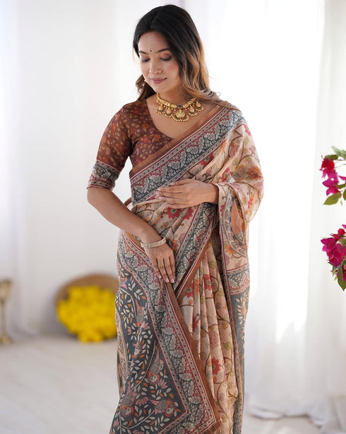 Vasthrlay Handloom Traditional Multicolour Saree