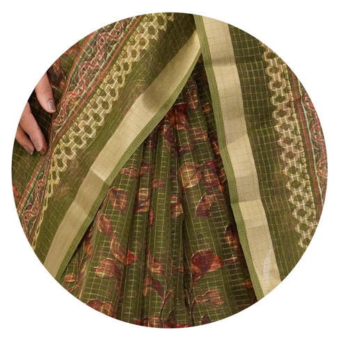 Vasthrlay Fashion Polyester Printed Black Ethnic Wear