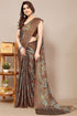 Vasthrlay Fashion Chiffon Turquoise Ethnic Wear
