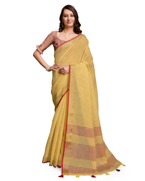 Vasthrlay Cotton Unstitched Saree