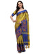 Vasthrlay Peacock Embroidery Contrast Saree