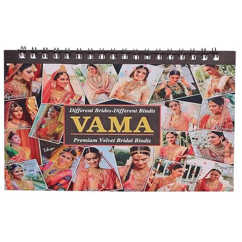 VAMA Multicolour Small Stone Bindis Kumkum Forehead Sticker