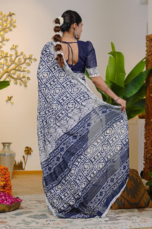 Vasthrlay Fashion Chevron Printed Ethnic Wear