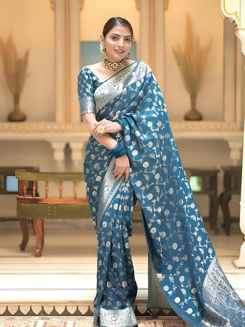 Vasthrlay Kanjivaram Banarasi Wedding Sari Az Ys Shayani Saree