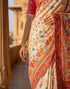 Vasthrlay Banglori Printed Unstitched Peach Saree