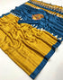 Vasthrlay Ajrakh Saree Crepe