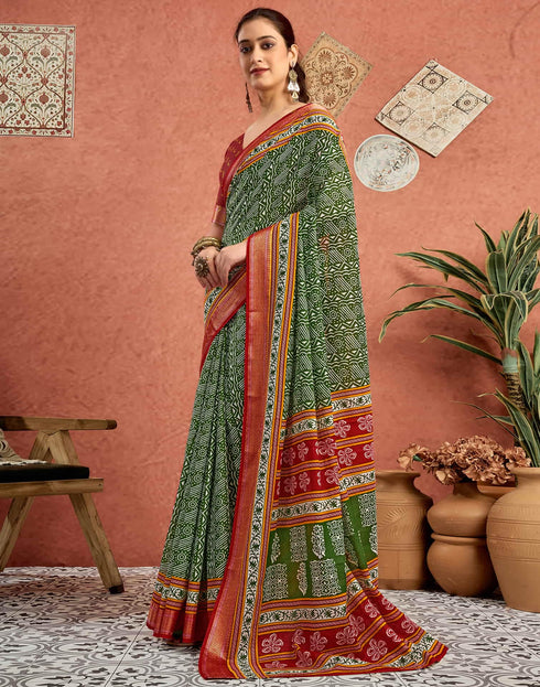 Vasthrlay Banarasi Traditional Unstitched Saree