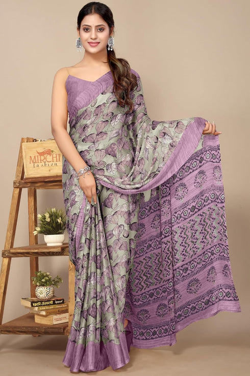 Vasthrlay Fashion Georgette Kalmkari Mehandi Ethnic Wear
