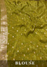 Vasthrlay Banarasi Elephant Unstitched Saree