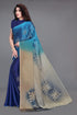 Vasthrlay Fashion Chiffon Printed Grey Ethnic Wear