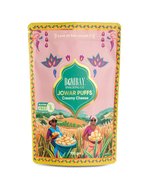 Bombay Snacking Company Jowar Puff Creamy Cheese 100gm