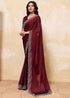 Vasthrlay Maroon Unstitched Saree