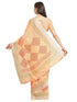 Vasthrlay Geometric Unstitched Peach Ethnic Wear