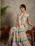 Vasthrlay Georgette Madhubani Unstitched Su Ethnic Wear