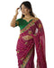 Vasthrlay Georgette Embroidery Red1 Red Saree