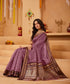 Vasthrlay Orange Jacquard Unstitched Saree