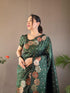 Vasthrlay Women's Paithani Ethnic Unstitched Saree