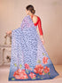 Vasthrlay Green Georgette Unstitched Saree