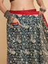 Vasthrlay Pleated Stitched Unstitched Brown Saree