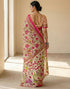 Vasthrlay Womens Printed Unstitched Peach Saree