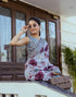 Vasthrlay Womens Printed Light Sky Blue Saree With Unstitched Blouse Piece