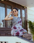 Vasthrlay Womens Printed Unstitched Cream Saree