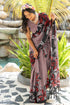 Vasthrlay Fashion Chiffon Rhinstone Embellished Ethnic Wear
