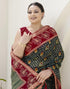 Vasthrlay Georgette Bandhani Unstitched Purple Saree