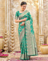 Vasthrlay Womens Weaving Unstitched Light Green Saree
