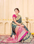 Vasthrlay Womens Weaving Unstitched Light Green Saree