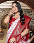 Vasthrlay Womens Printed Beige Saree With Unstitched Blouse Piece