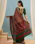 Vasthrlay Printed Weaving Unstitched Maroon Saree