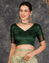 Vasthrlay Banarasi Kanjeevaram Unstitched Beige Saree