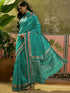 Vasthrlay Banarasi Weaving Light Green With Unstitched Blouse Piece