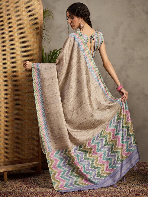 Vasthrlay Georgette Madhubani Unstitched Su Ethnic Wear