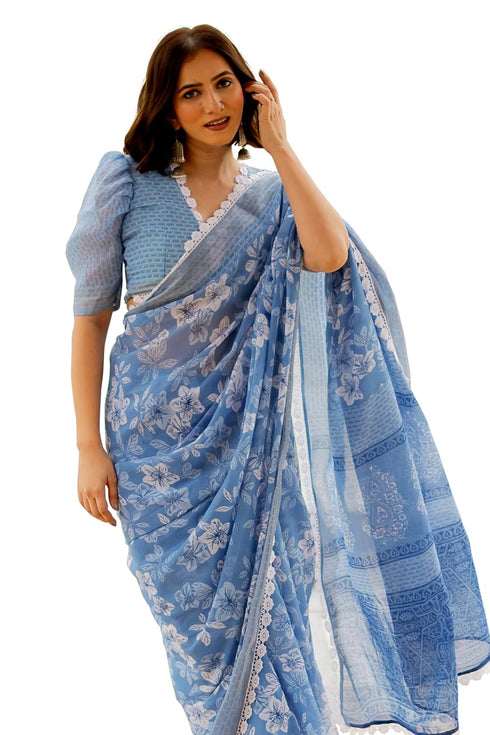 Vasthrlay Fashion Cotton Printed Dusty Ethnic Wear