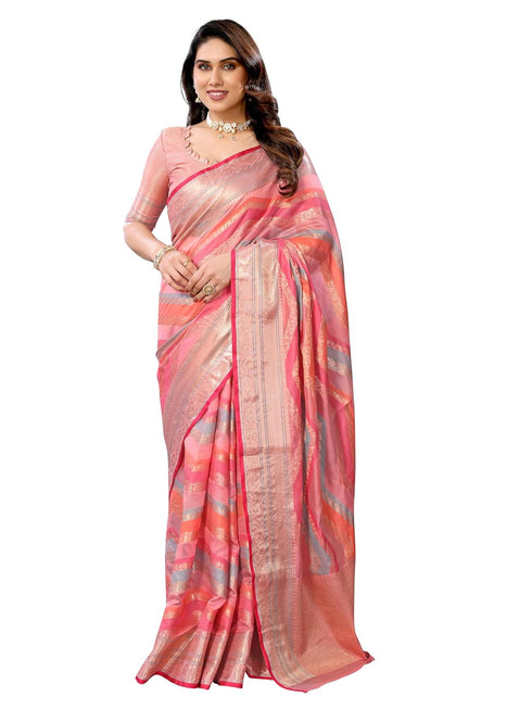 Vasthrlay Jacquard Unstitched Maharani Pista Free Ethnic Wear