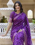 Vasthrlay Womens Striped Unstitched Dusty Pink Saree