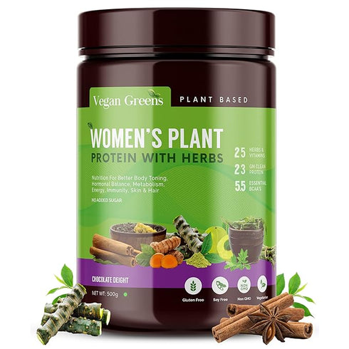 Vegan Greens Women Plant Protein For Hormonal Balance