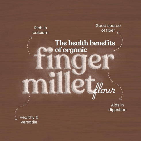 Bharat Vedica Organic Finger Millet Flour Organic Ragi ka atta