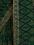 Vasthrlay Georgette Bandhani Unstitched Red Saree