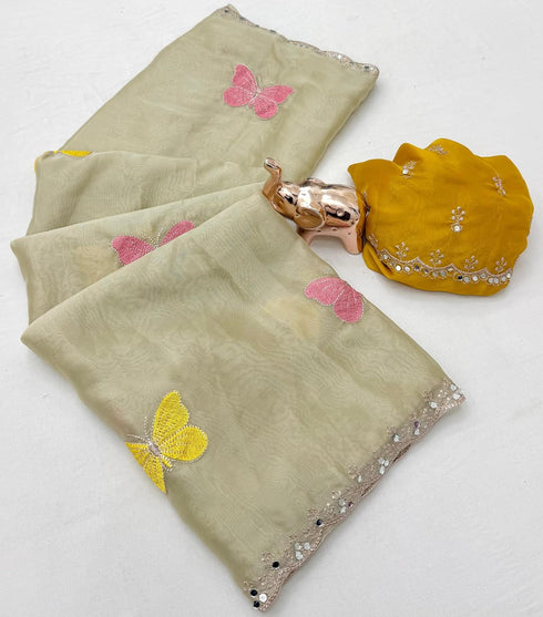 Vasthrlay Georgette Embroidery Unstitch
