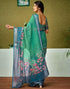 Vasthrlay Womens Cotton Printed Brown Saree